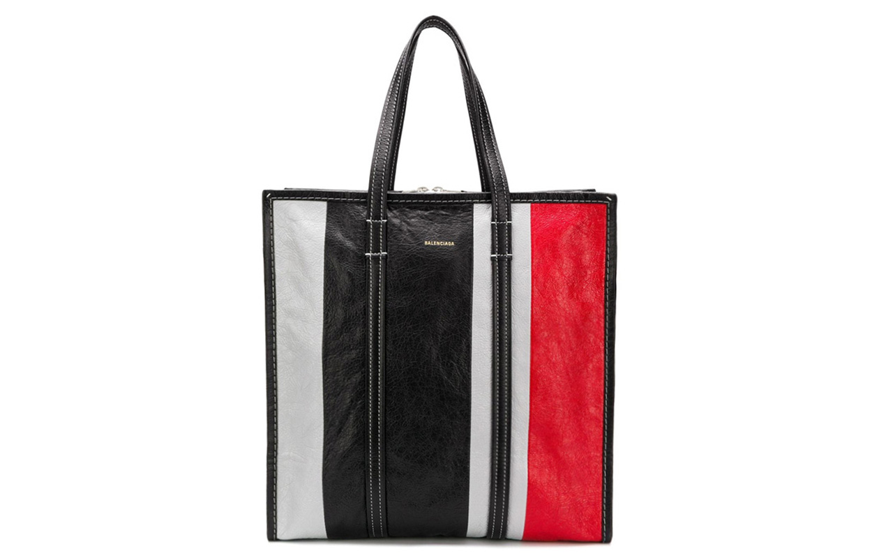 

Balenciaga Мужская кожаная сумка черного цвета