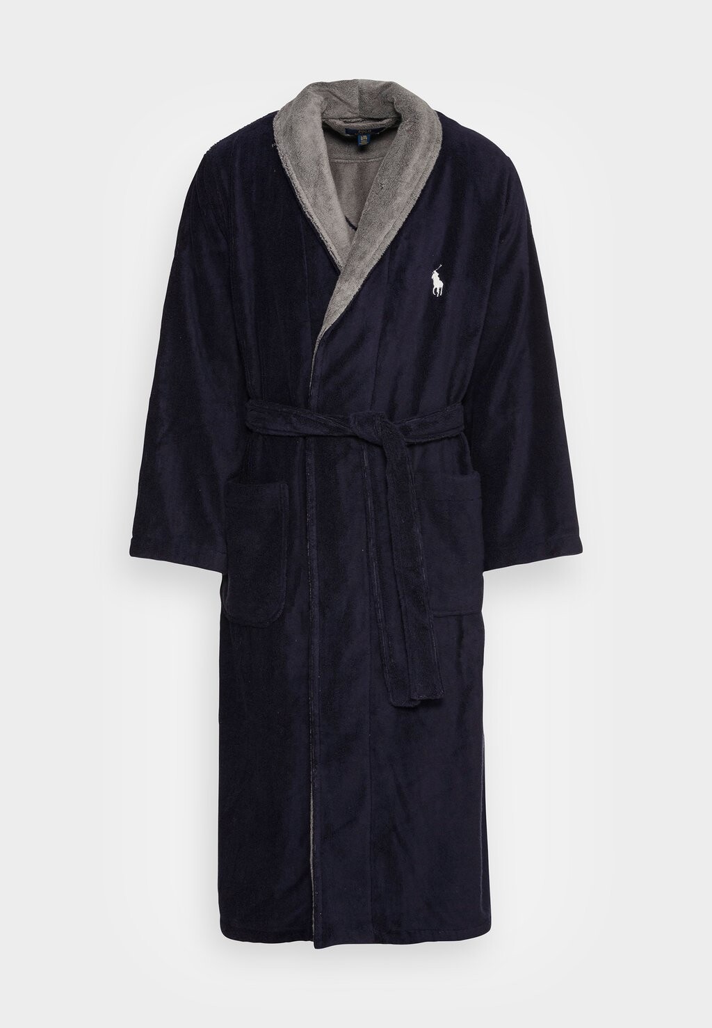 

Халат COTTON TERRY ROBE Polo Ralph Lauren, цвет cruise navy museum grey collar