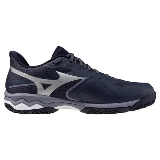 Теннисные кроссовки «Wave Exceed Court Wide OC» от Mizuno, Gray X Blue X Coral — фото 3