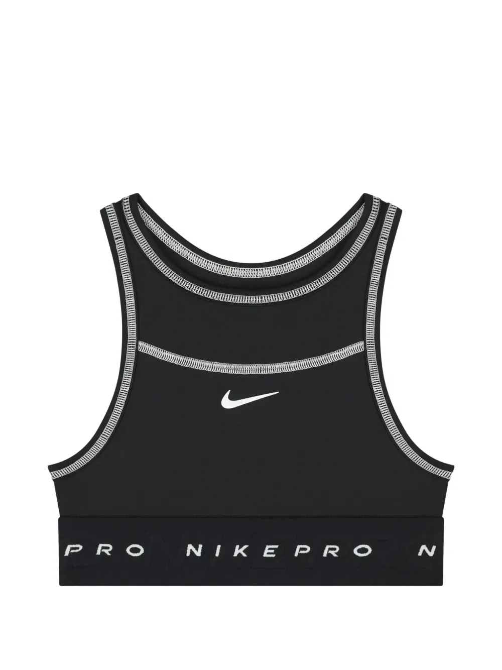 Укороченный топ с логотипом Logo-tape Nike Kids, черный