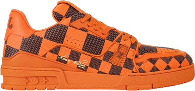 

Кроссовки Louis Vuitton Trainer 'Damier Pop - Orange', оранжевый