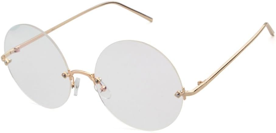 

2027 Модные женские солнцезащитные очки без оправы с круглыми линзами, металлические, модные, с отражающей пленкой, мужские солнцезащитные очки, очки-комбинезон MTZJH, C7 Gold