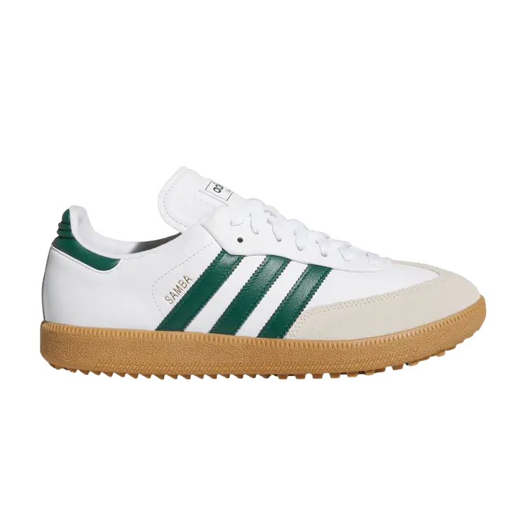 

Кроссовки adidas Samba Spikeless Golf White Collegiate Green Gum, белый