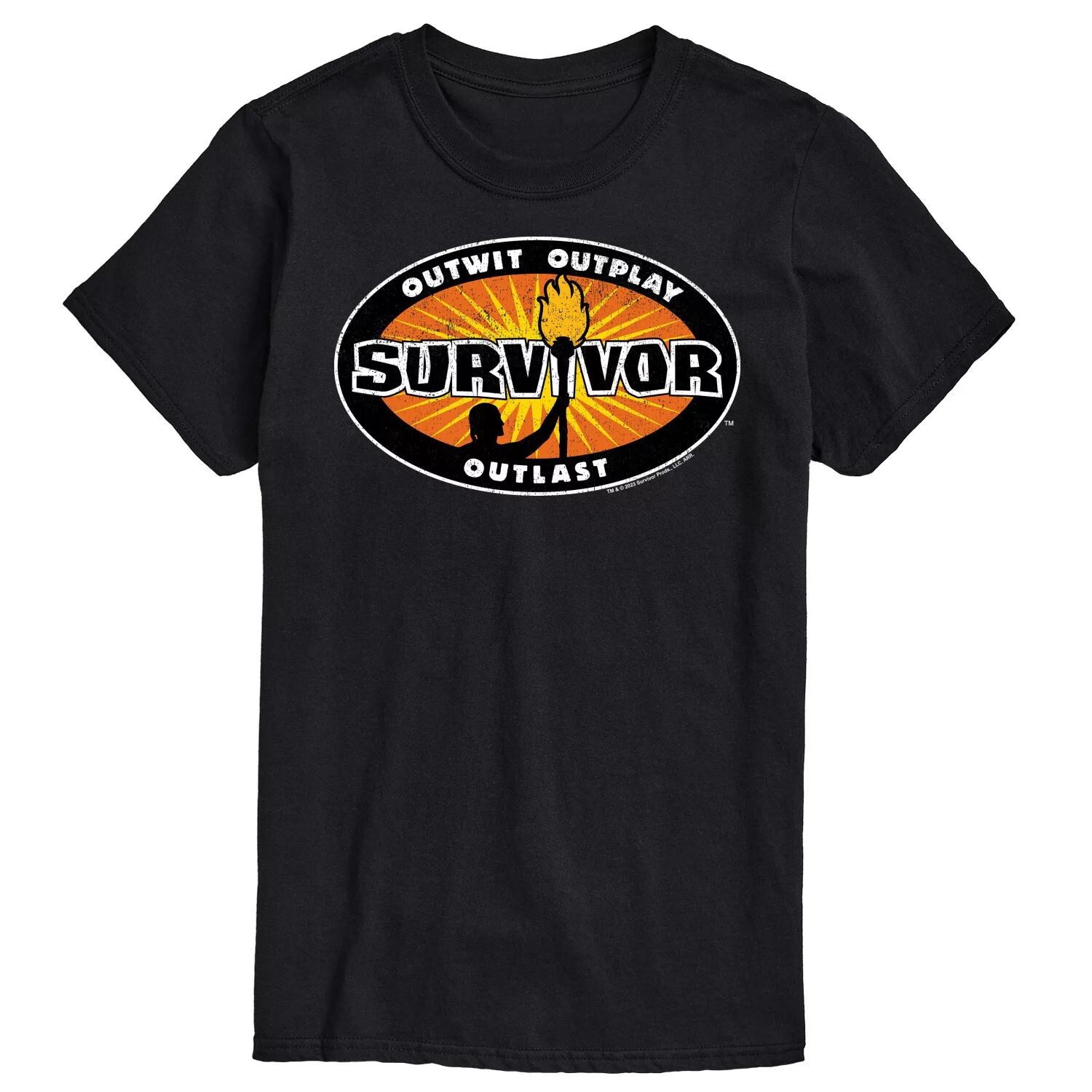 

Футболка с логотипом Big & Tall Survivor License, черный