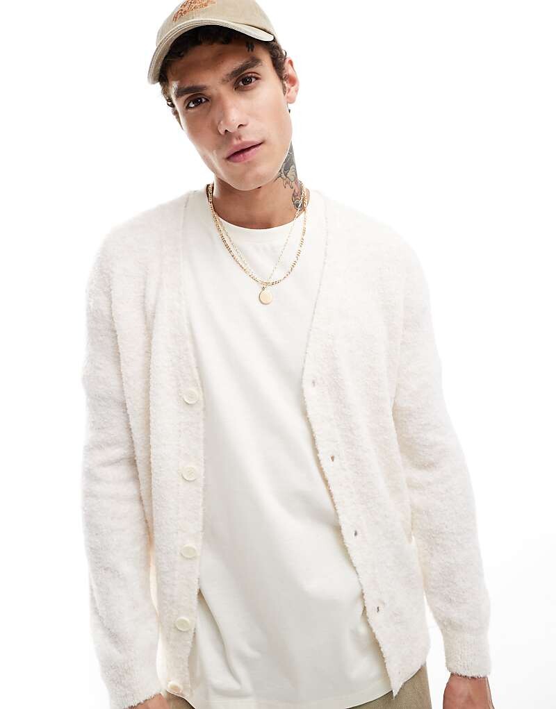 

ASOS DESIGN – Легкий кардиган вязки букле цвета экрю