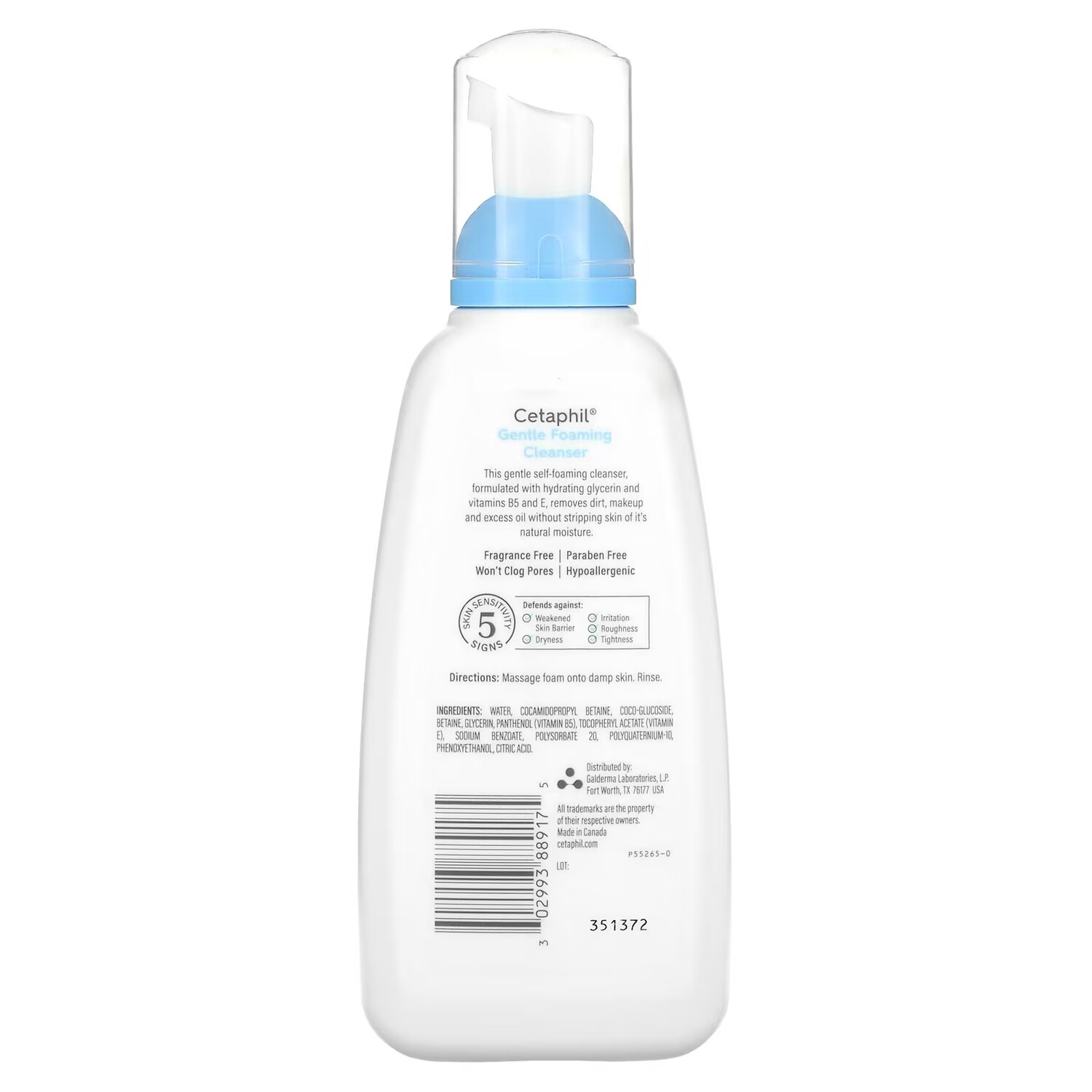 Пенка для умывания Cetaphil — Gentle Foaming Cleanser для сухой и чувствительной кожи, 236 мл — фото 2
