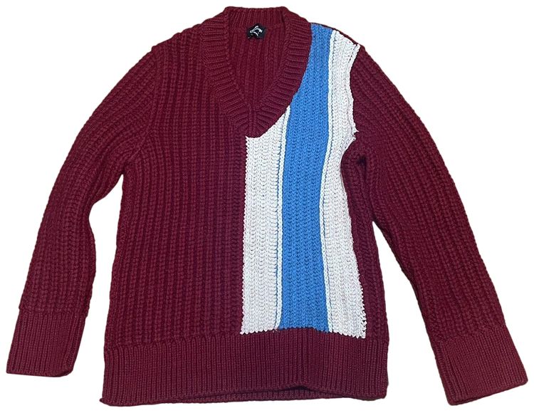 

Вязаный свитер Calvin Klein 205W39NYC оверсайз с V-образным вырезом, красный