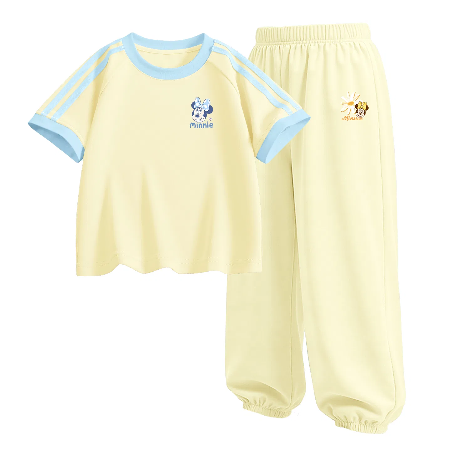 Детский спортивный костюм Casual Sportswear 2 Piece Set Disney, Di L Cute Ni K Honey Match Yellow+Di Prosperous Flower K Sunrise Yellow