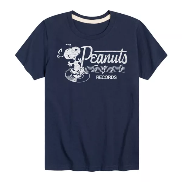 

Футболка с рисунком Снупи от Peanuts Records для мальчиков 8-20 лет Licensed Character, синий