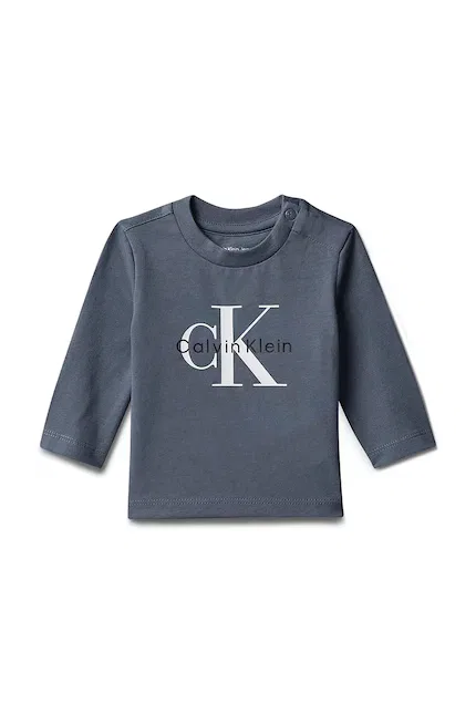 Лонгслив детский с длинным рукавом Calvin Klein Jeans, синий
