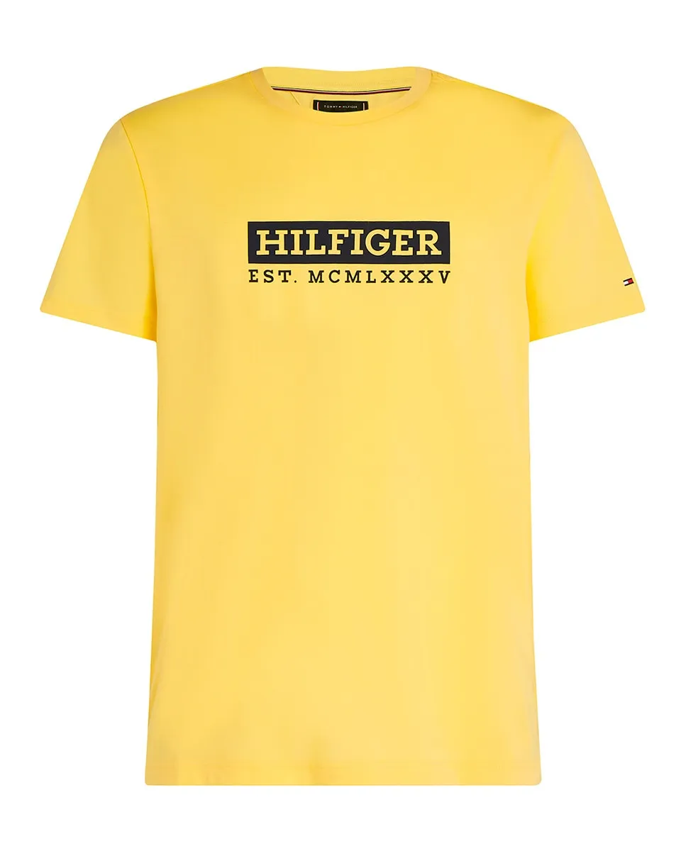

Футболка мужская с круглым вырезом и коротким рукавом Tommy Hilfiger, жёлтый