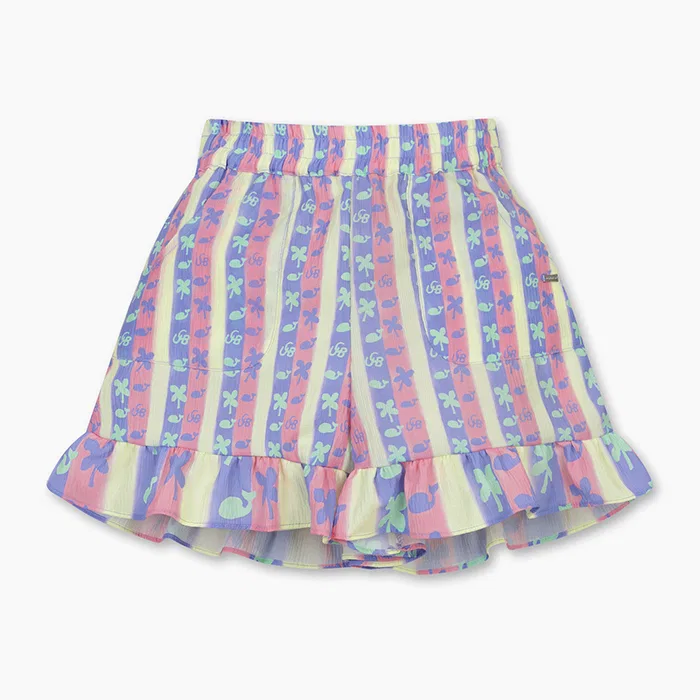 Детские шорты Multi Play горчичного цвета от Benetton Kids