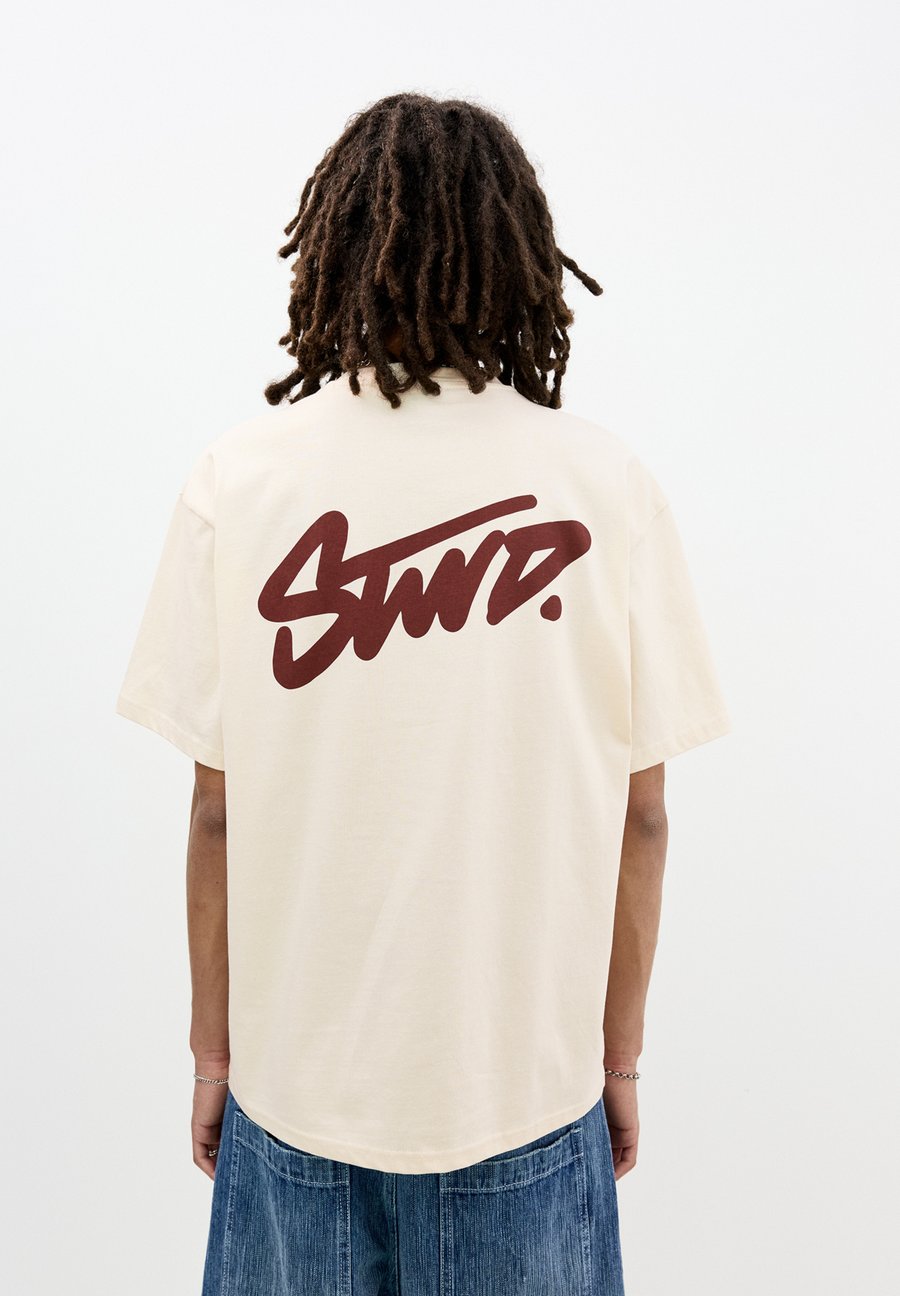 

Футболка PULL&BEAR WITH LOGO, Mottled Beige