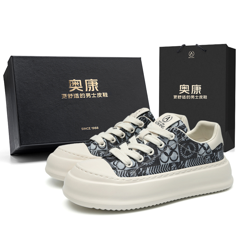 

Низкие повседневные туфли мужские AOKANG, Panda Black (Standard Sports Shoe Size)