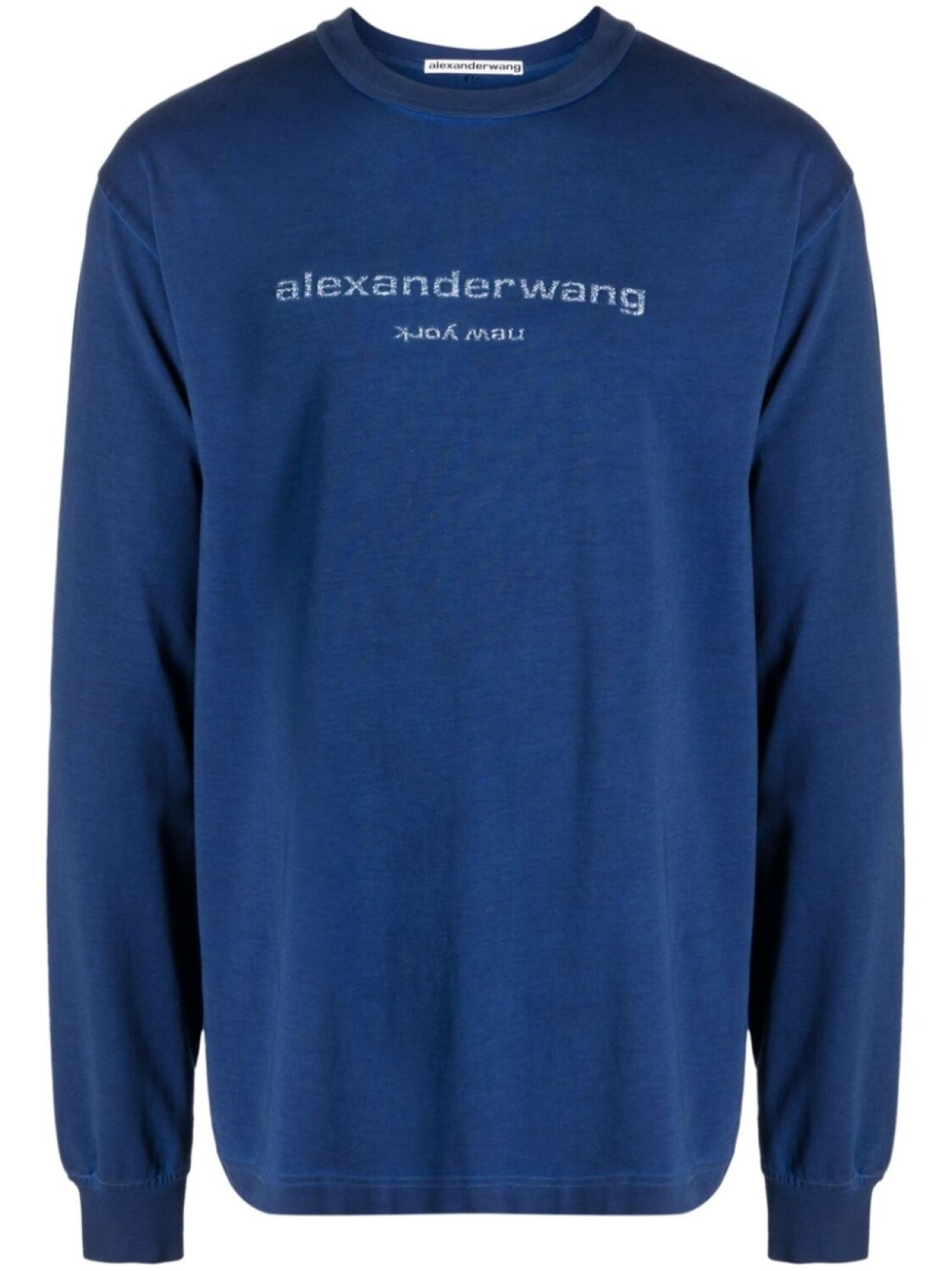 

Толстовка с вышитым логотипом Alexander Wang, синий