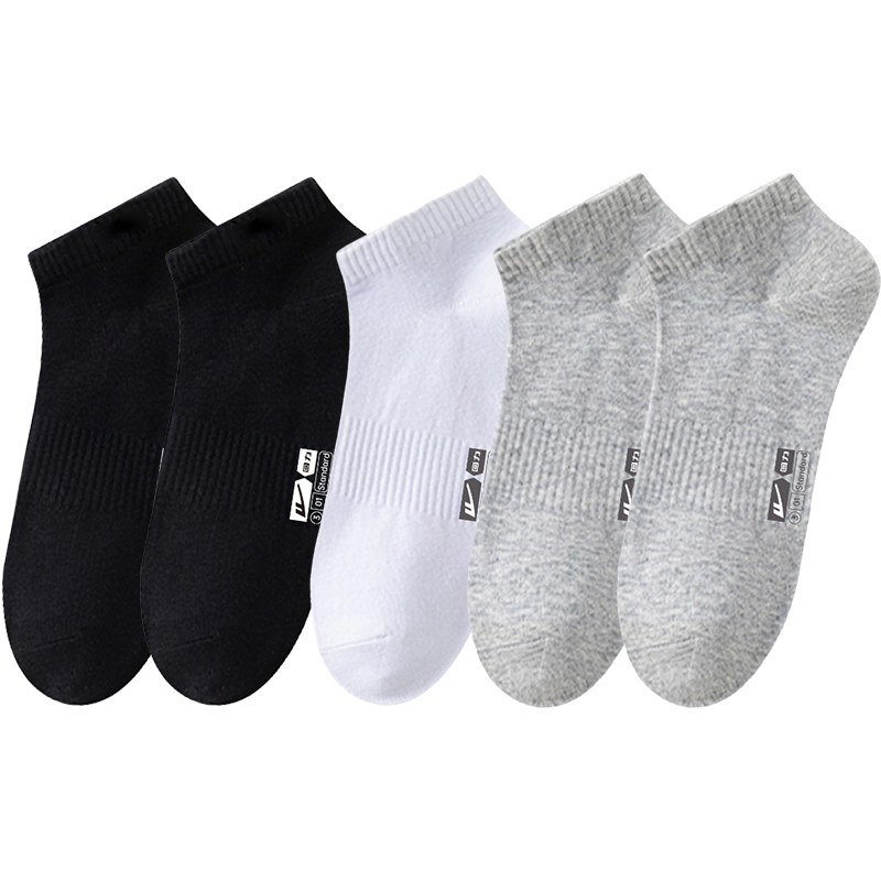 

Набор унисекс носков Crew WARRIOR, style 2: 5 pack (2 черный+белый+2 светло-серый)