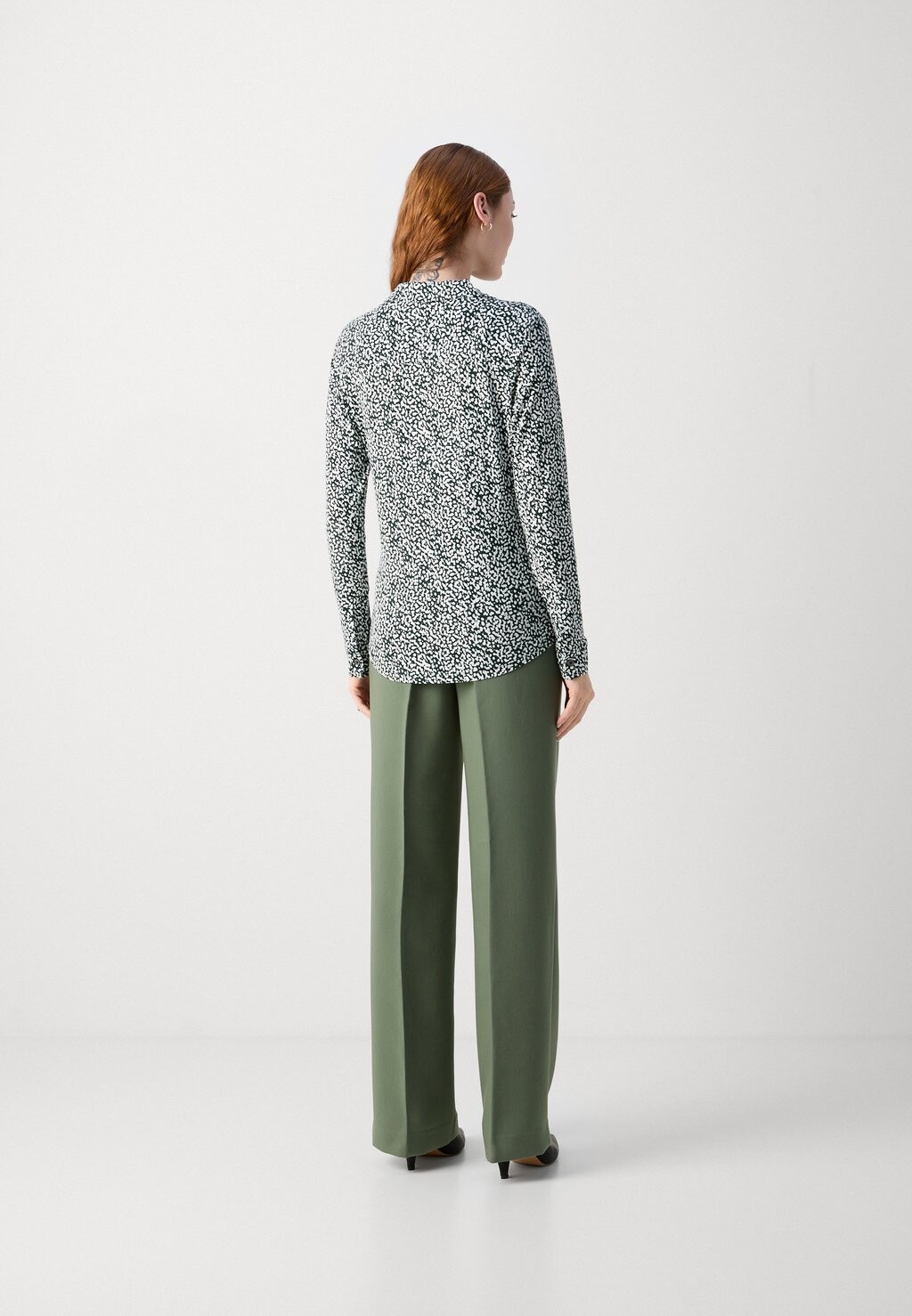 

Блузка на пуговицах Blouse Long Sleeve Collar Button Placket Marc O'Polo, зеленая
