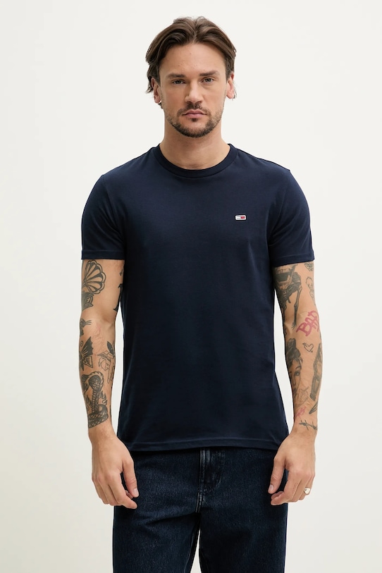 

Хлопковая футболка 2 шт Tommy Jeans, темно-синий