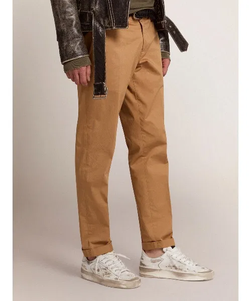 Мужские кроссовки Golden Goose Stardan белые кожаные с эффектом потертости — фото 3
