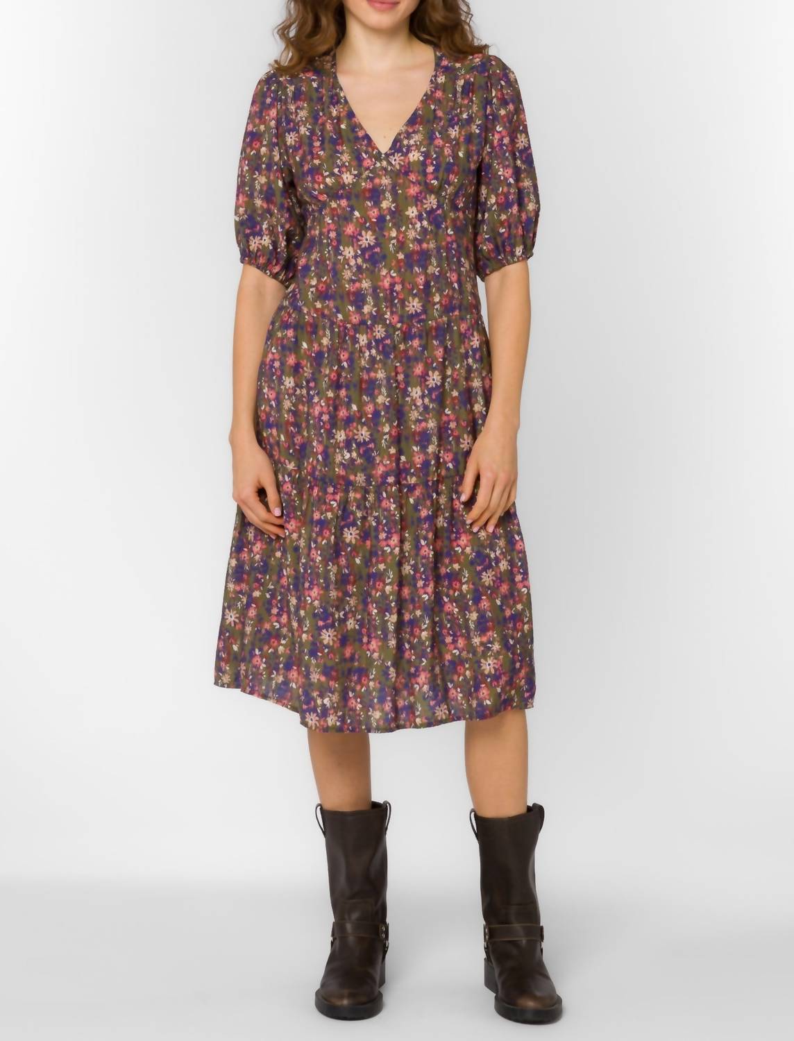 

Платье Аделины в мелкую зелень Velvet Heart, Ditsy Greenery