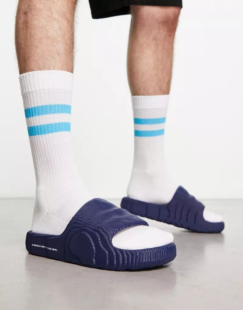 

Темно-синие лоферы adidas Originals Adilette 22