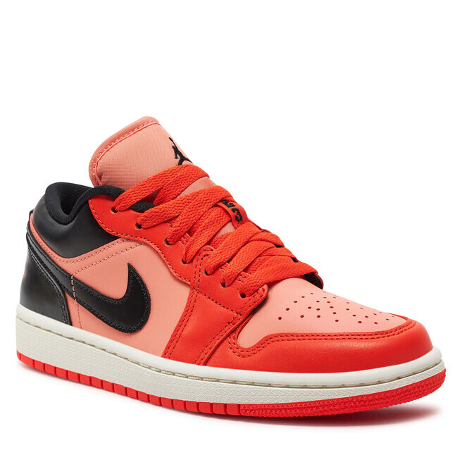 Кроссовки Nike Air Jordan 1 Low Se DM3379 600 Crimson Bliss/Black, коралл — фото 2