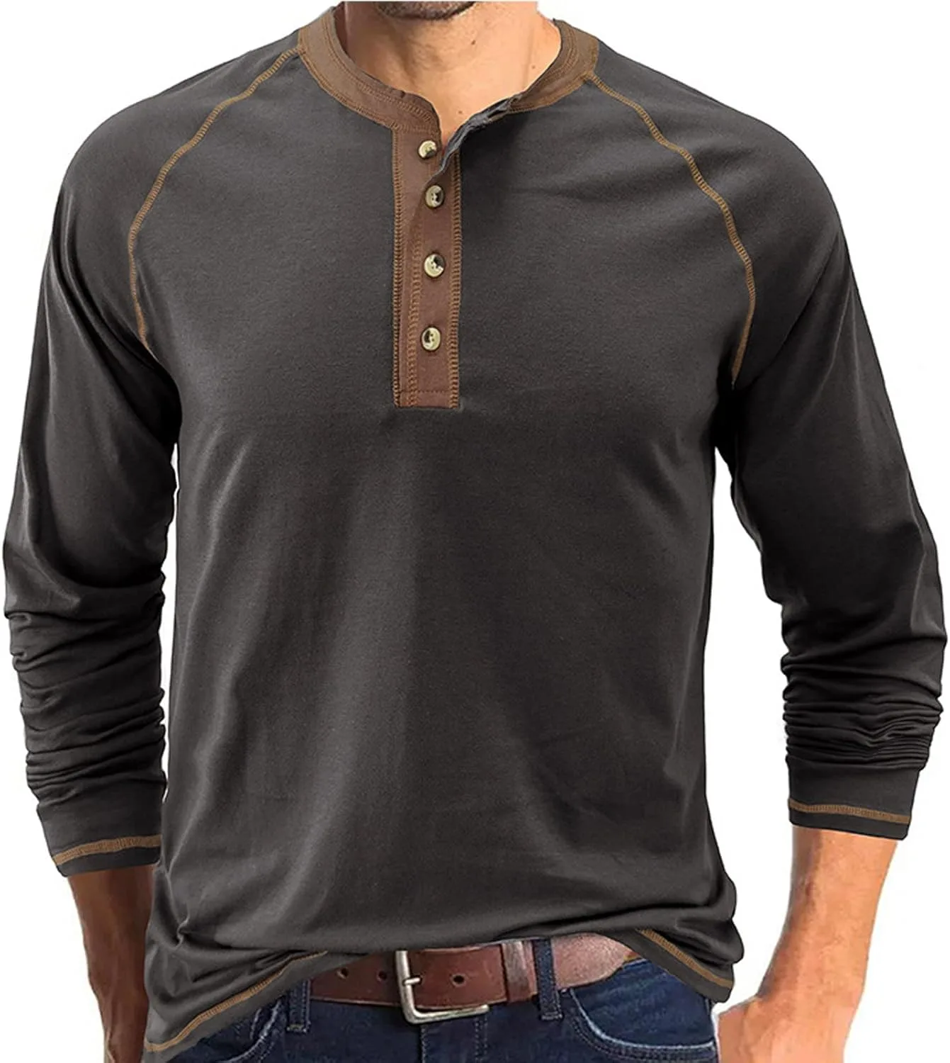 Мужская модная рубашка с длинным рукавом slim fit — фото 2