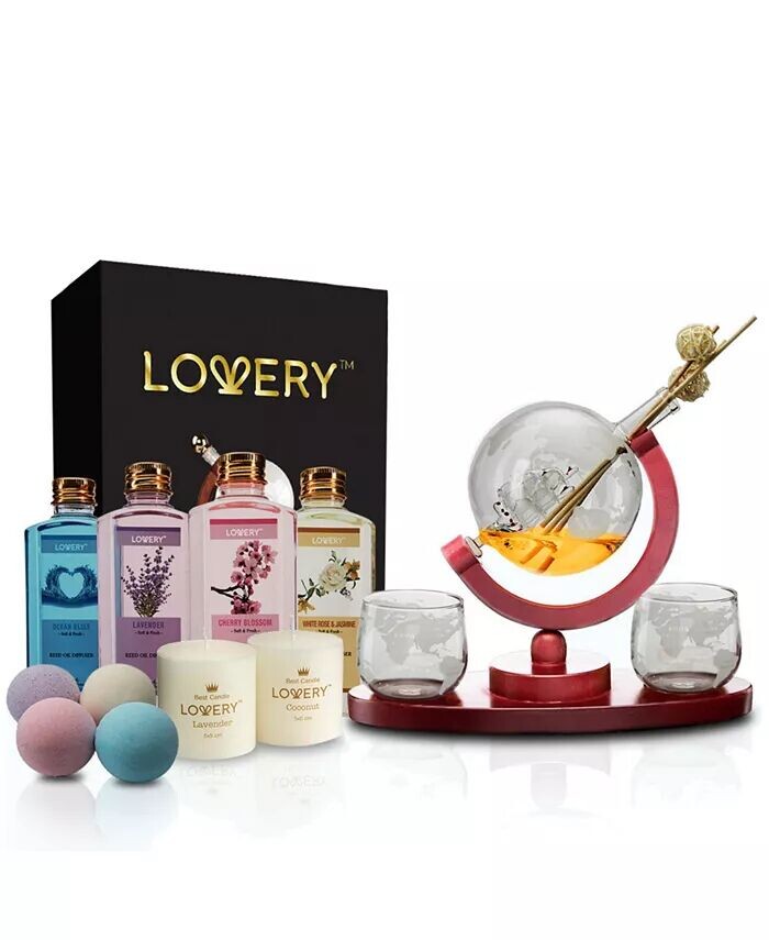 

Подарочный набор «Виски-Вино Глобус» из 16 предметов Lovery