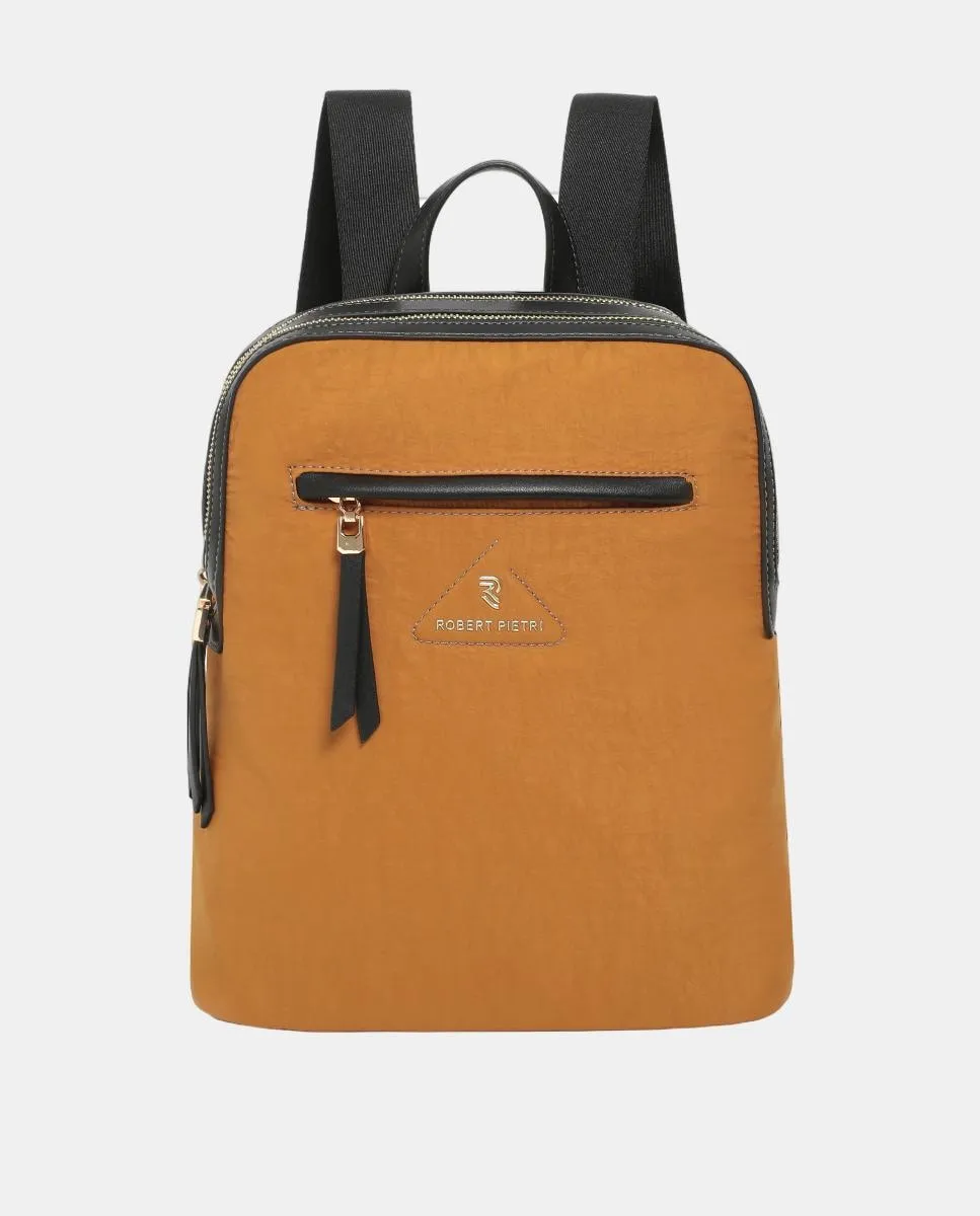 

Нейлоновый рюкзак на молнии Robert Pietri, горчичный