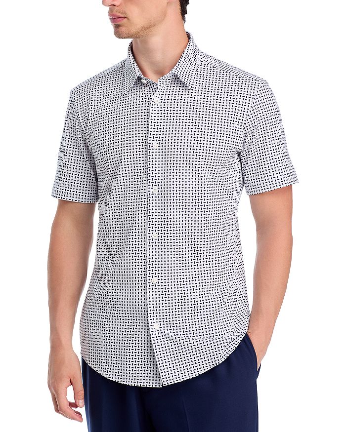 

Рубашка Performance Roan Slim Fit BOSS, синий
