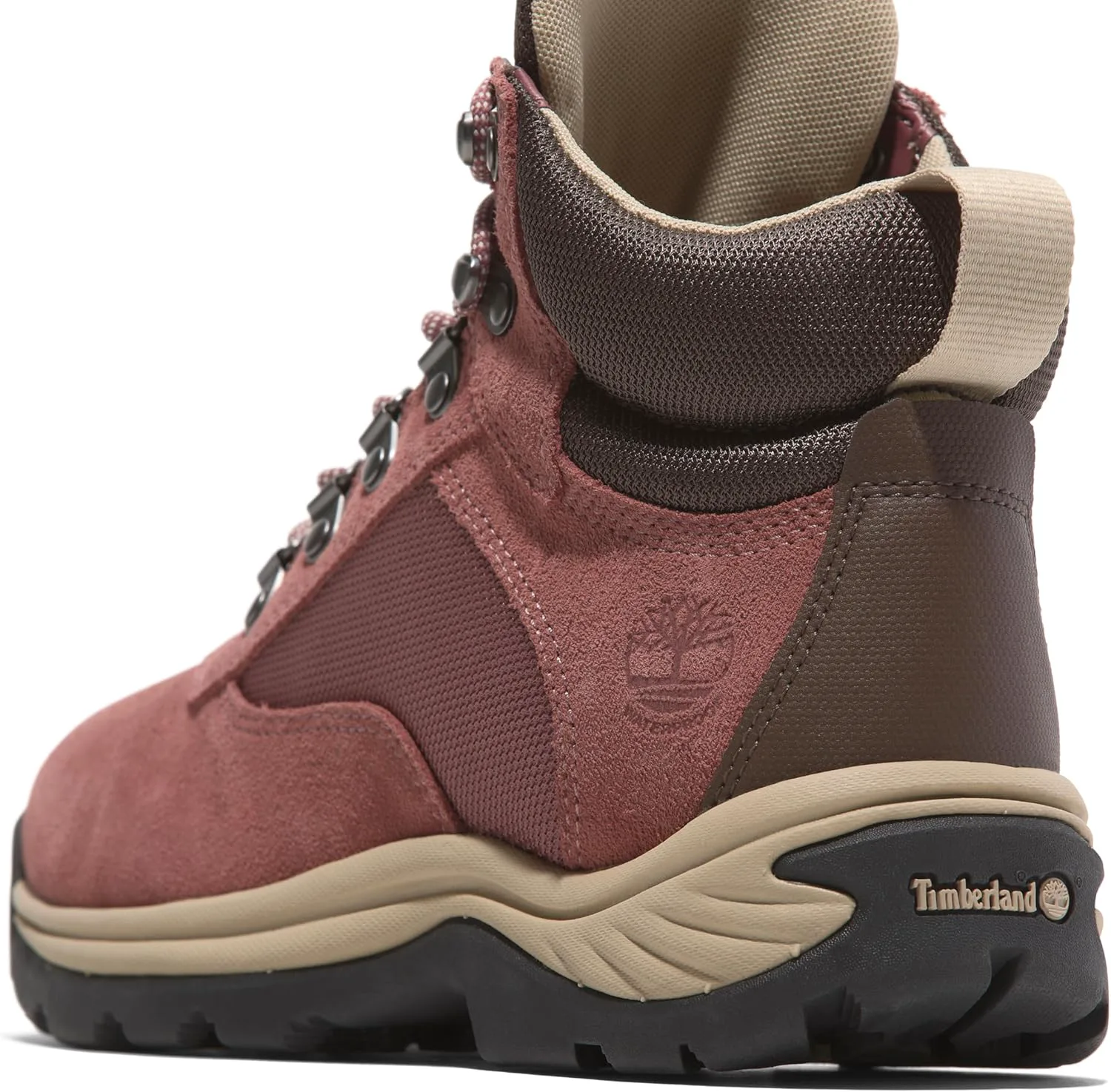 Женские водонепроницаемые походные ботинки Timberland White Ledge Mid с шнуровкой, красный — фото 3