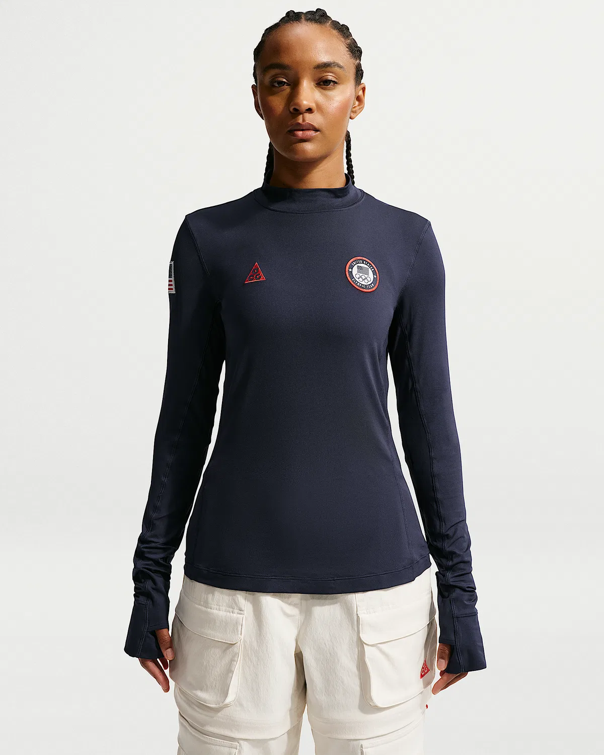 Женский топ Nike ACG x United States Olympic Team Dri-FIT ADV UV, Obsidian/Chile Red