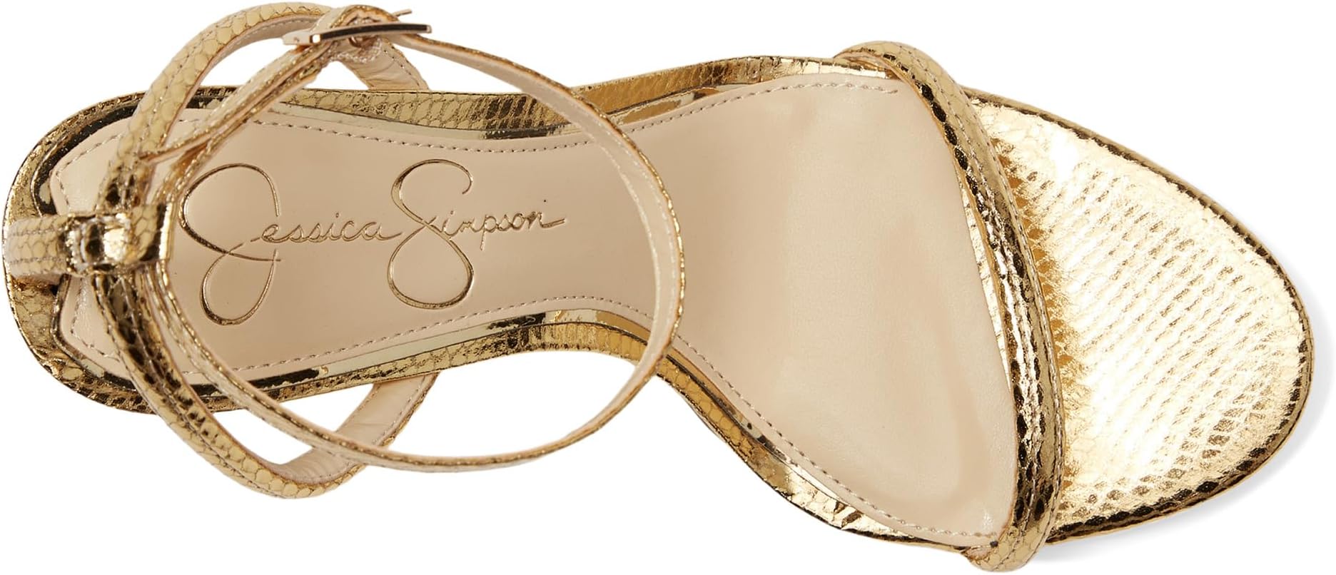Туфли Jessica Simpson Baharia Ankle Strap Sandals, Gold — фото 2