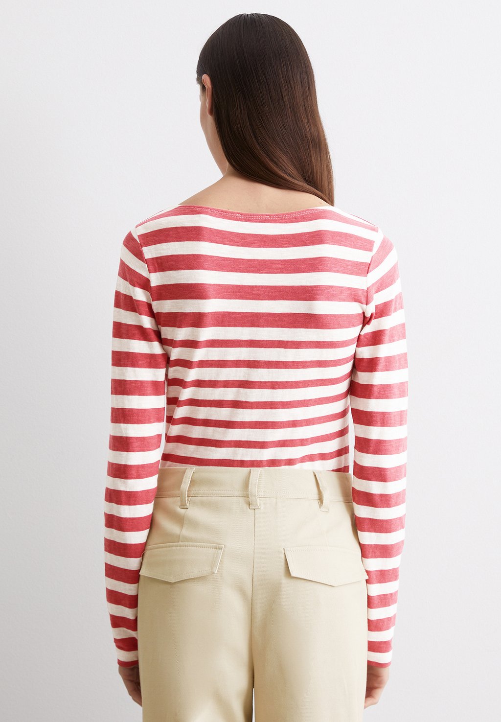 

Топ с длинными рукавами BOAT NECK STRIPED Marc O'Polo, красный