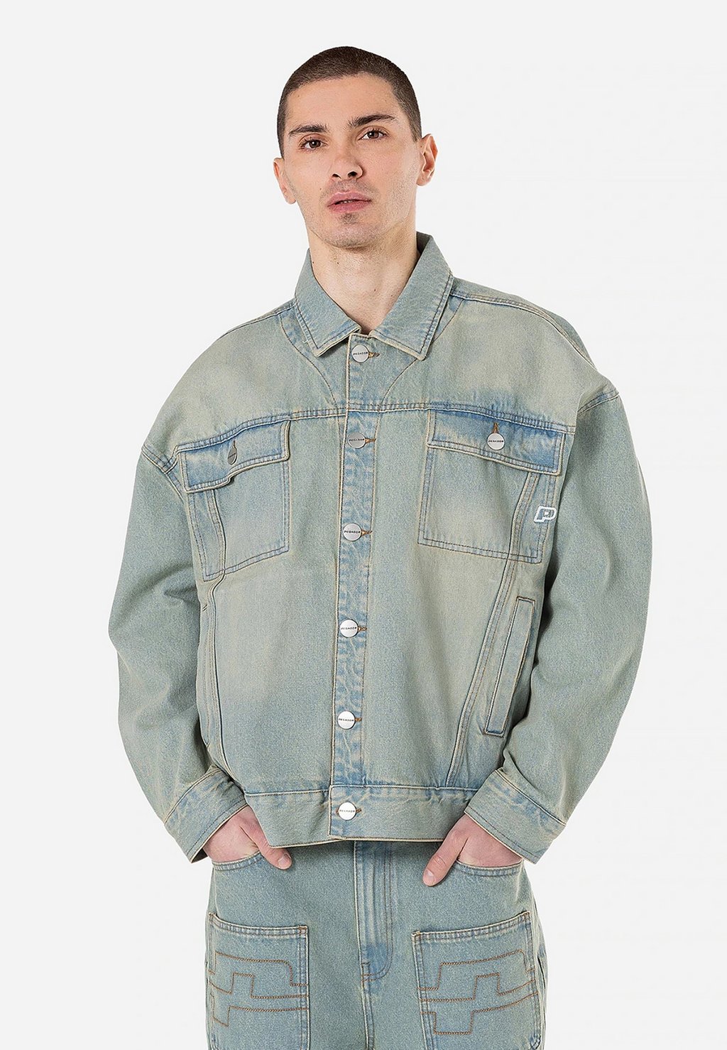 

Джинсовая куртка RAMSEY JACKET Pegador, цвет Washed Vintage Blue