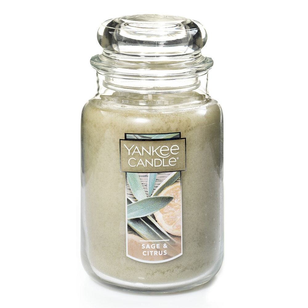 

Yankee Candle Sage & Citrus, 22 унции. Большая Свеча Банка Sonoma Goods For Life, цвет Sage Citrs