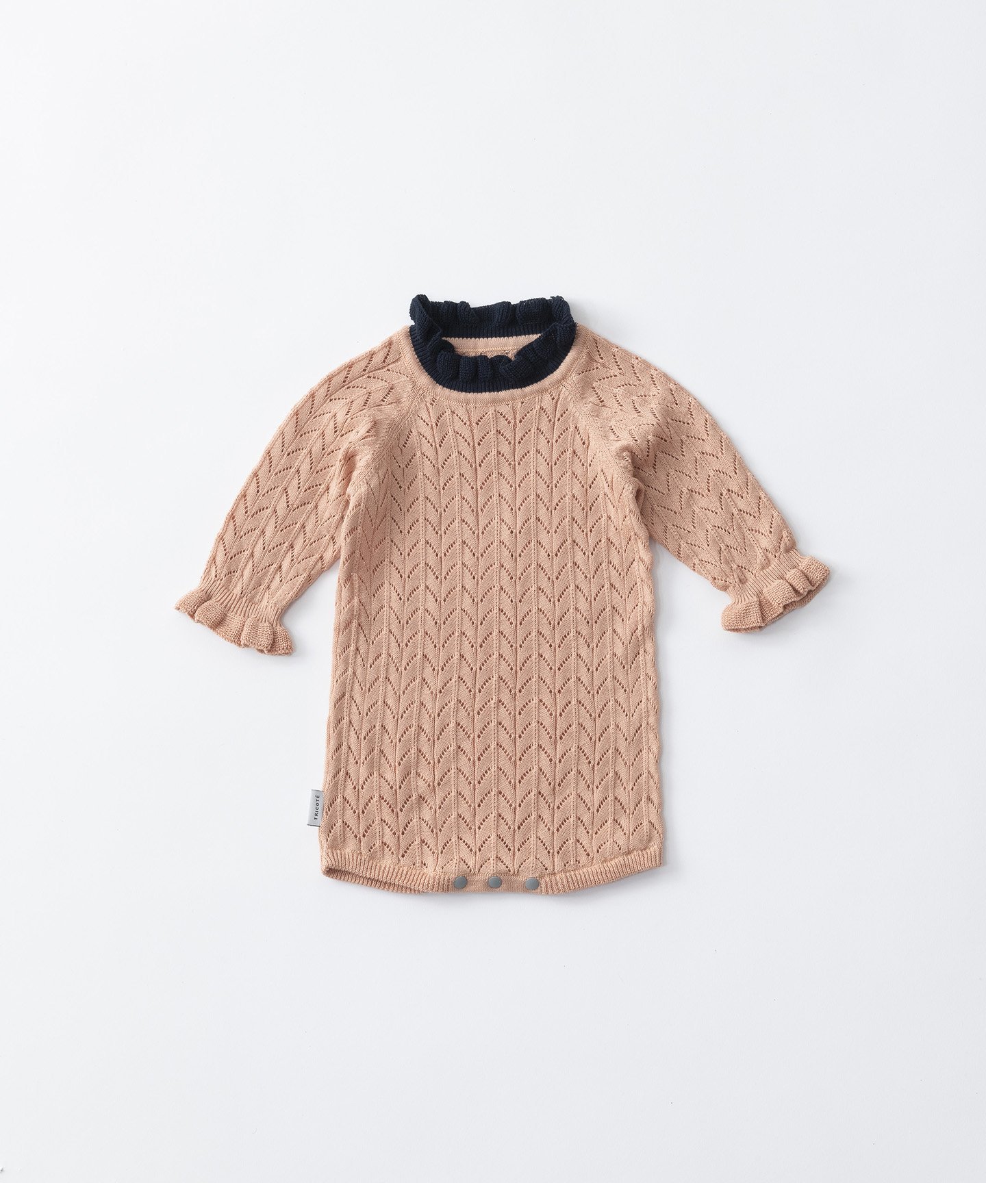 Комбинезон с узором «елочка» Tricote, 68PINKBEIGE