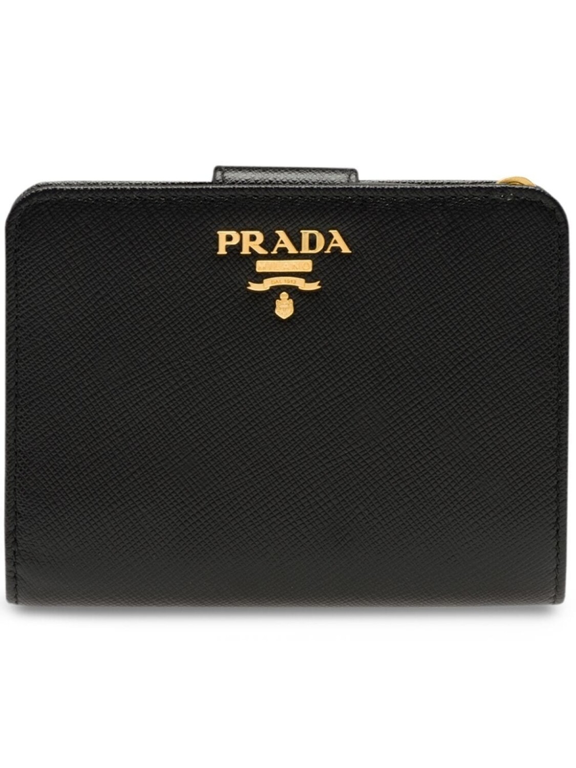 

Prada кошелек на молнии с логотипом, черный