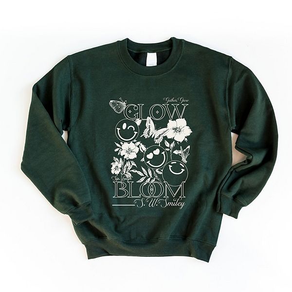 

SWSmiley gather, grow, glow - женский графический свитшот Simply Sage Market, Forest, Зеленый, SWSmiley gather, grow, glow - женский графический свитшот Simply Sage Market, Forest