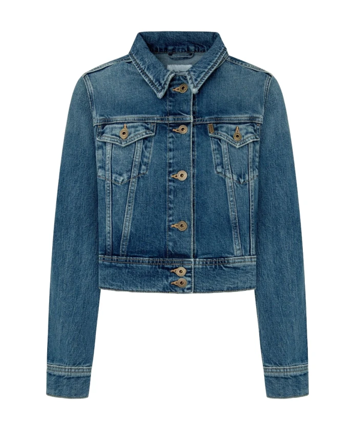 

Джинсовая куртка обычного кроя синего цвета Pepe Jeans, синий