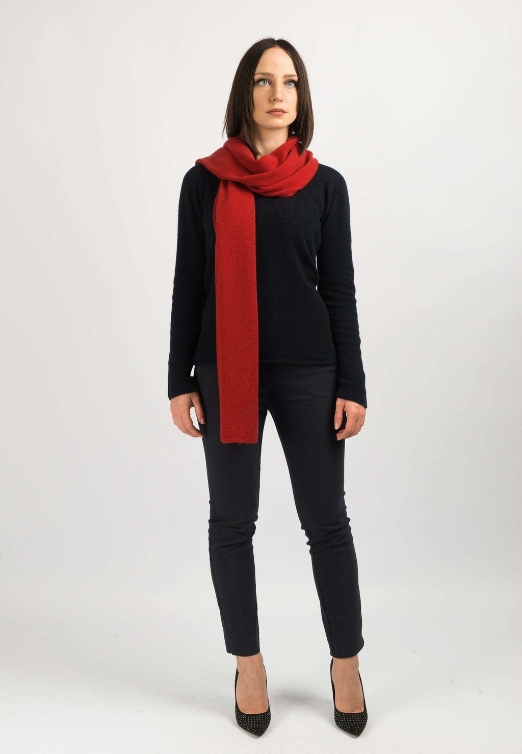 

Шарф Dalle Piane Cashmere, красный