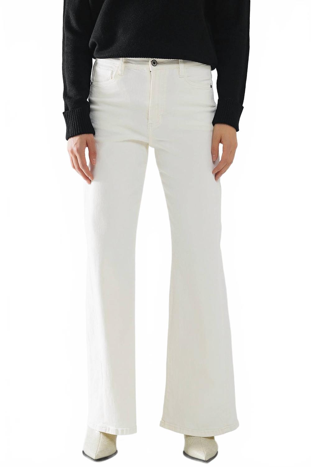 

Q2 Брюки с очень широкими штанинами кремового цвета