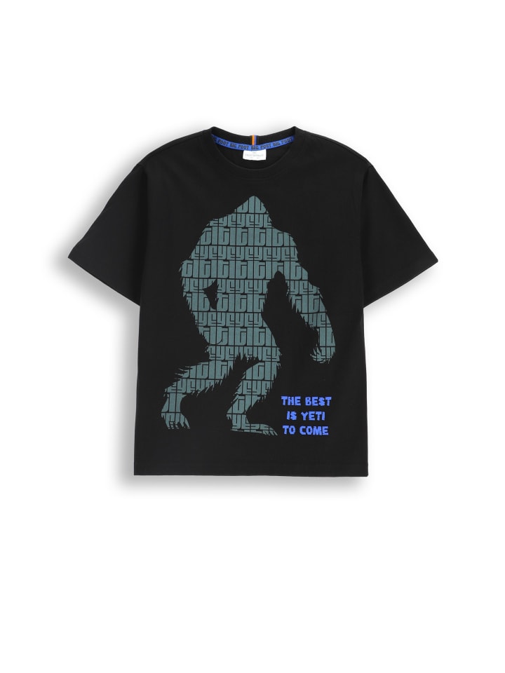 

Черная хлопковая футболка с короткими рукавами Coccodrillo, Черный, Черная хлопковая футболка с короткими рукавами Coccodrillo