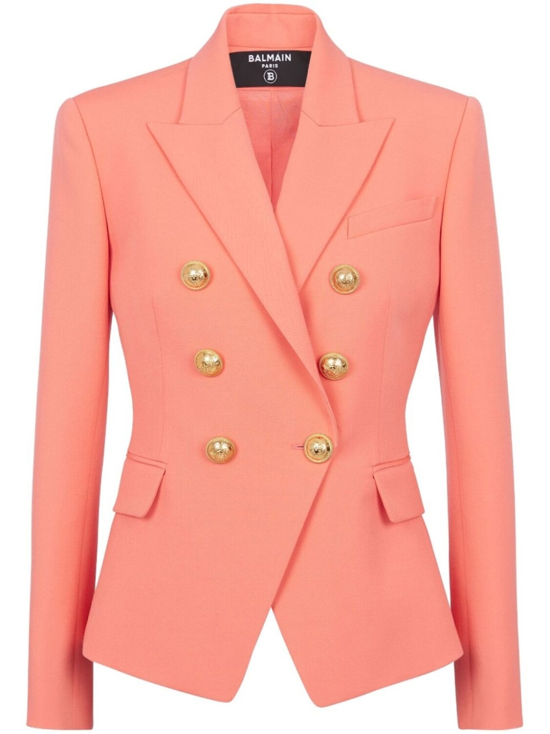 

Balmain двубортный блейзер 6-Buttons, розовый