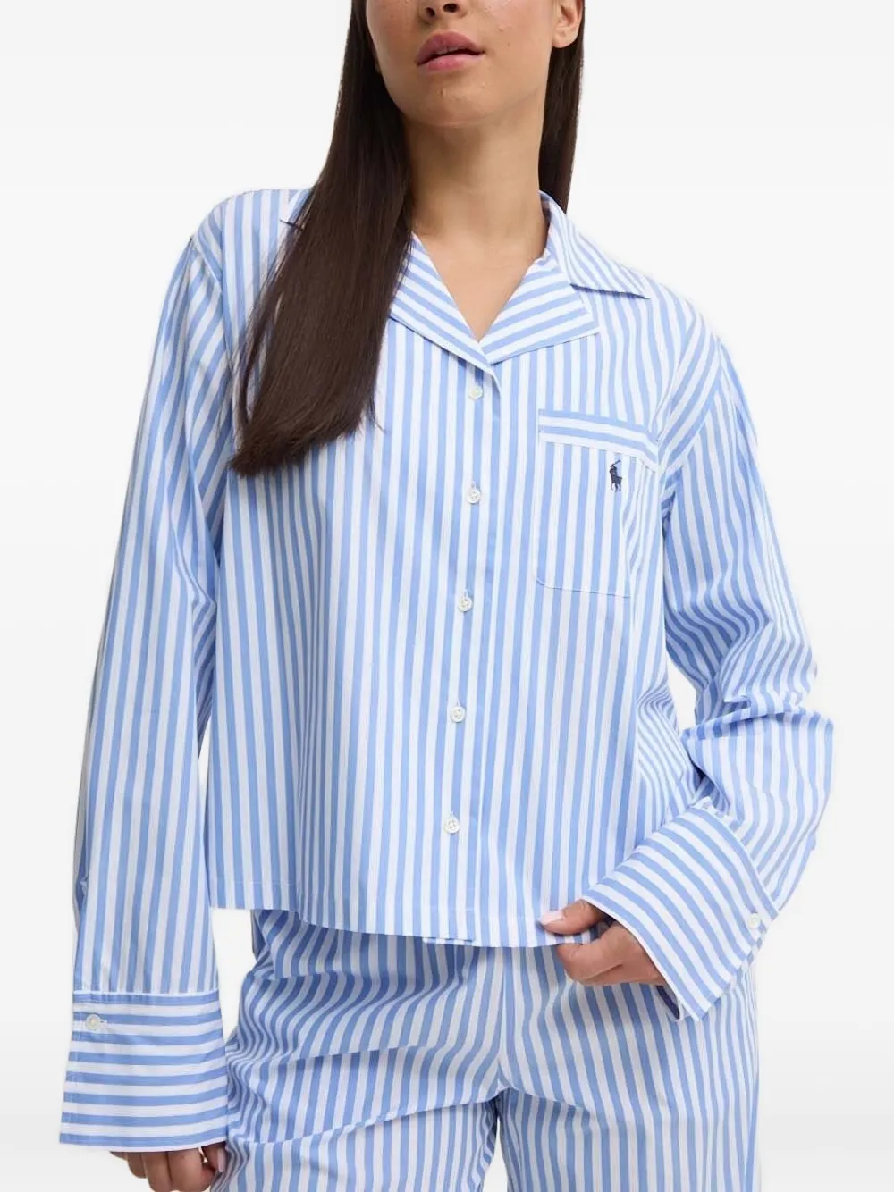 

Пижама в полоску с длинными рукавами POLO RALPH LAUREN, синий