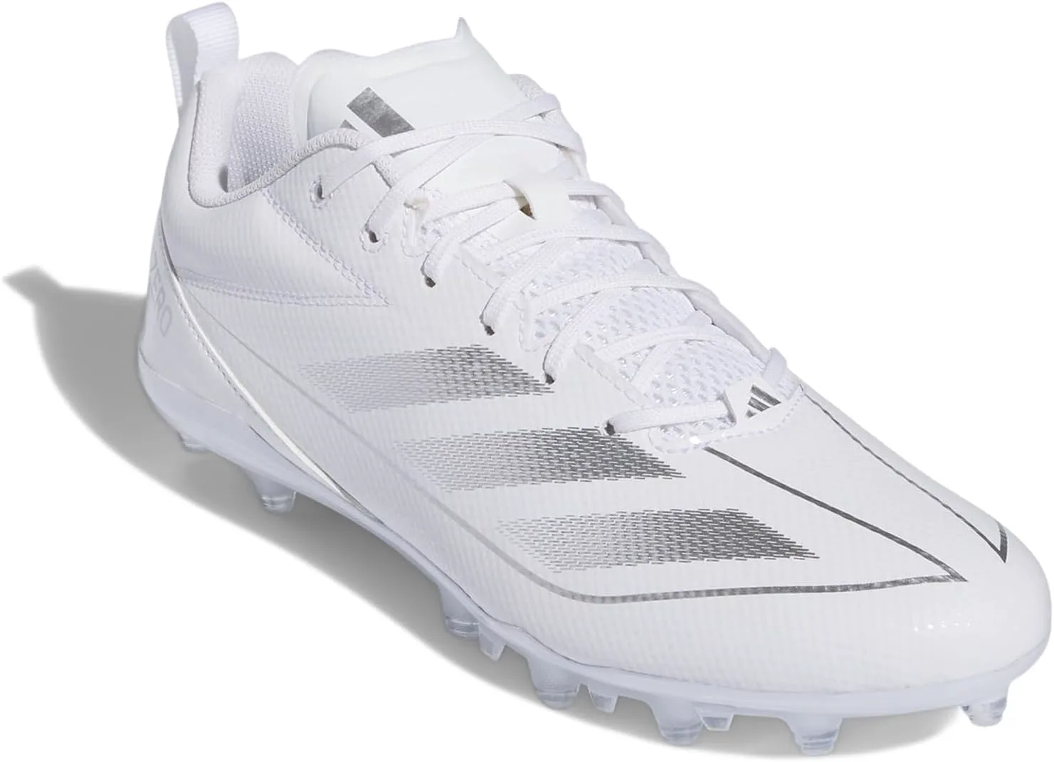 Мужские кроссовки Adidas Adizero Electric.2 для американского футбола, белый/металлик — фото 4