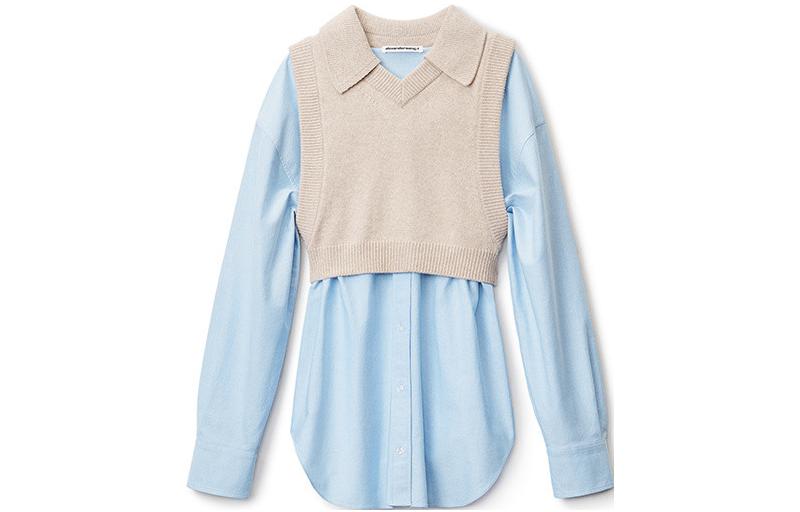 

Футболка женская голубая Alexander Wang