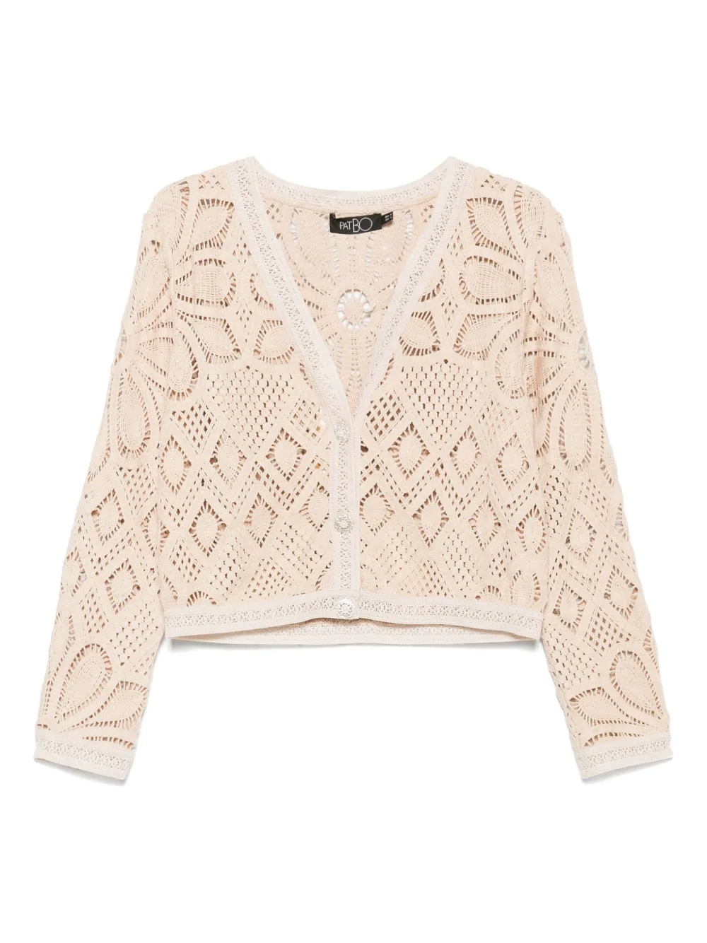 

Кардиган в технике кроше PatBO, нейтральный