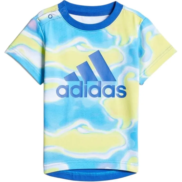 Детский комплект для малышей Adidas, Set (Lemon/Royal Blue+Royal Blue) — фото 4