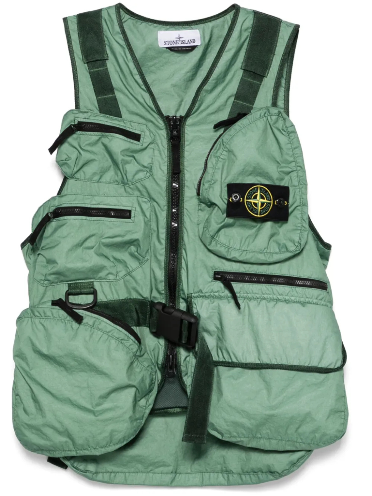 

Жилет Stone Island Membrana 3L TC, зеленый
